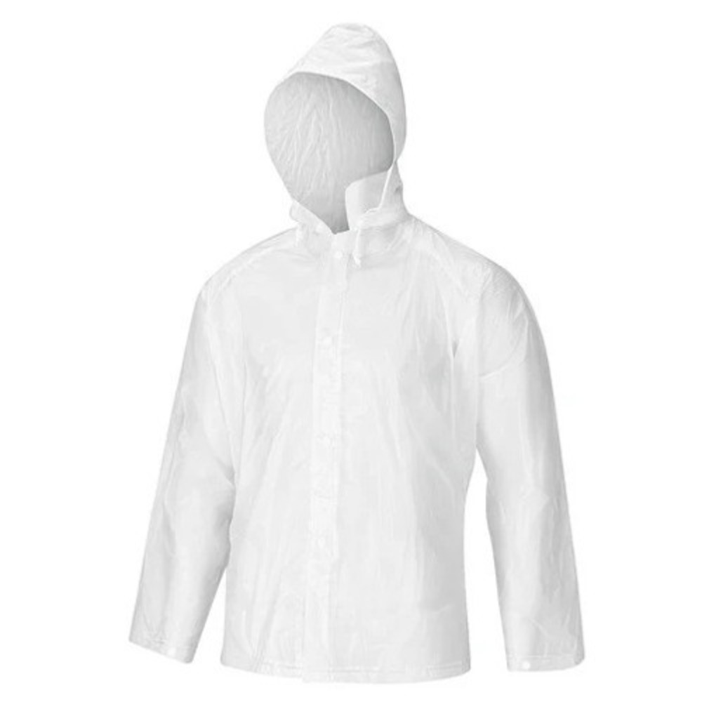 Stansport Adult's 2-Piece Hooded Peva Rainsuit - Clear, Small